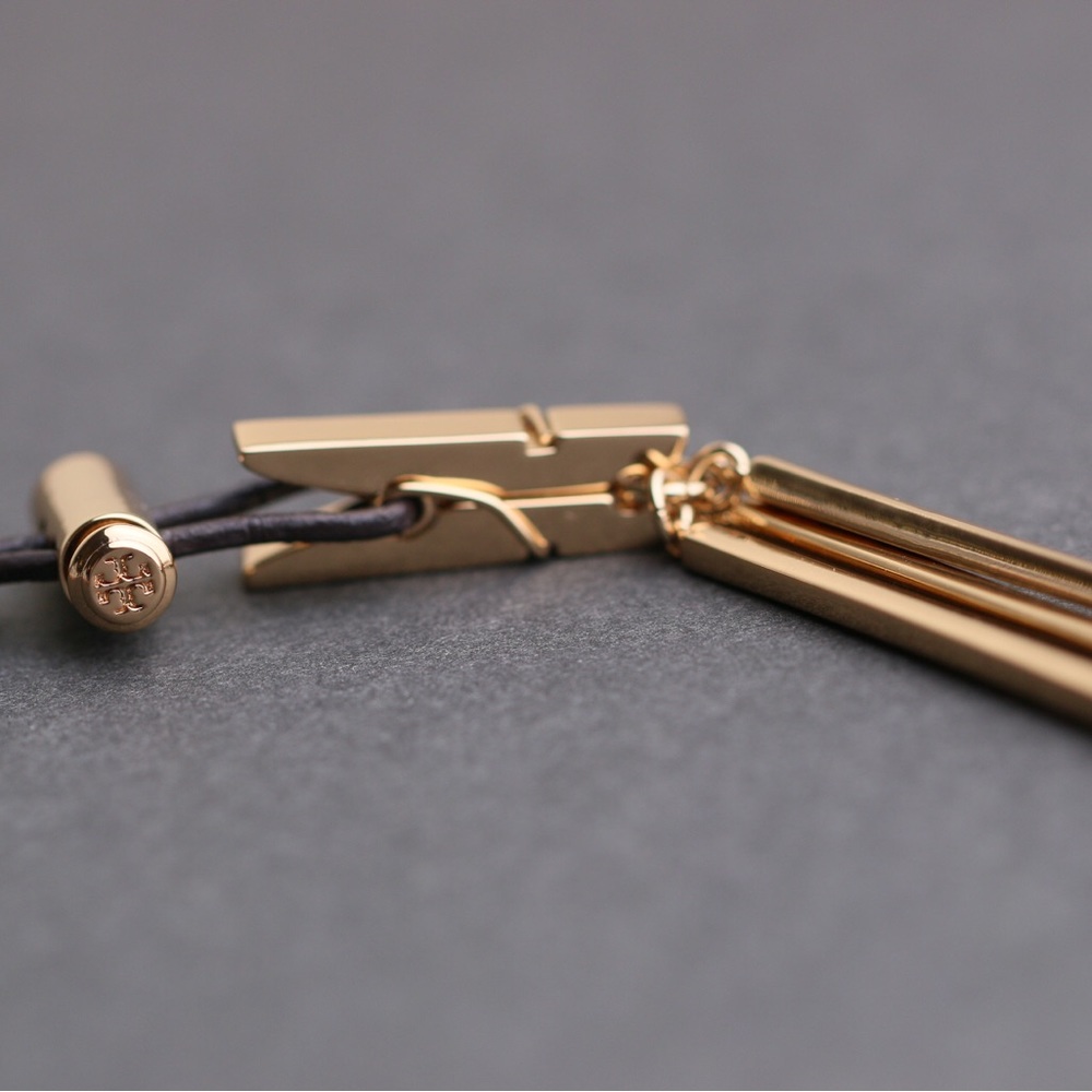 Tory Burch Gold and Red Pendant Necklace - Picture 10 of 16